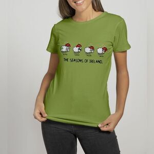 🔸️Green Ireland Four Seasons Short Sleeve Top Medium